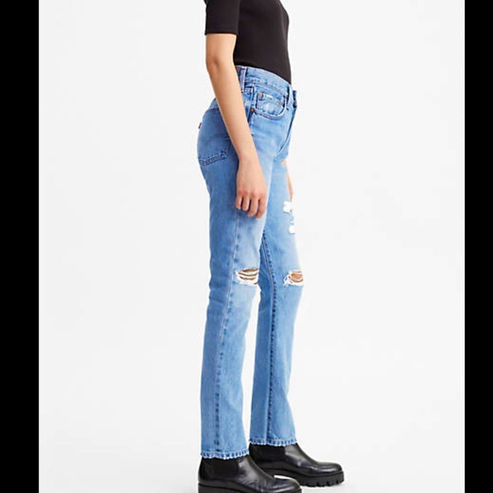 Levi’s Vintage Premium Ripped Jeans high rise skinny waist 25”